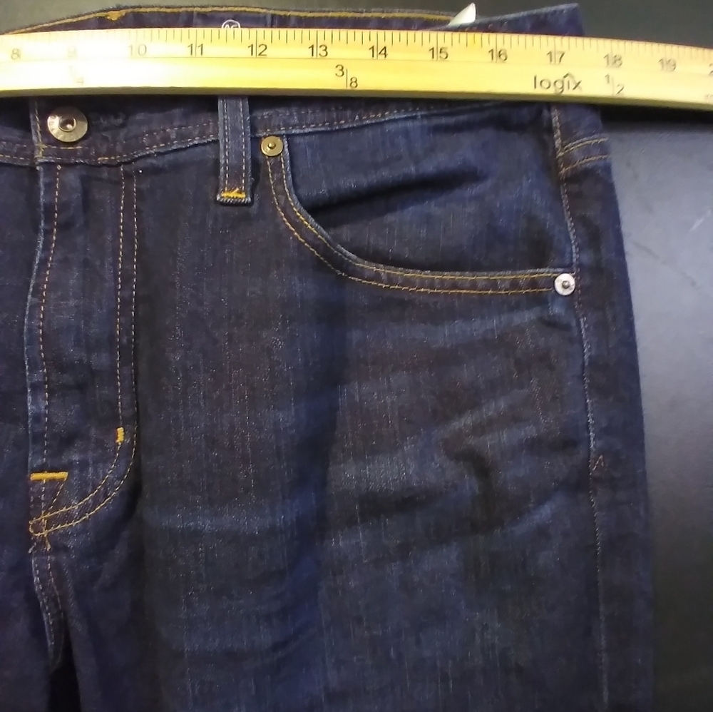 AG the Everett Men's Dark Blue Slim Straight Denim Jean Size 34/34 Cotton - Picture 13 of 13